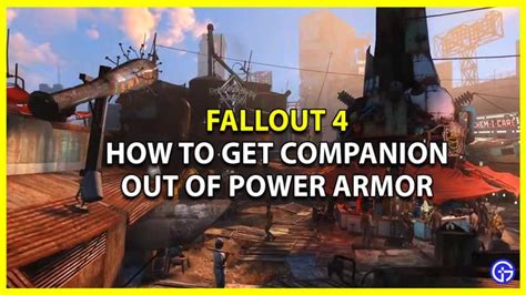 fallout 4 how to make companion exit power armor|fallout 4 steal power armor.